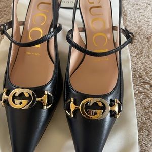 Authentic Gucci sling back pumps